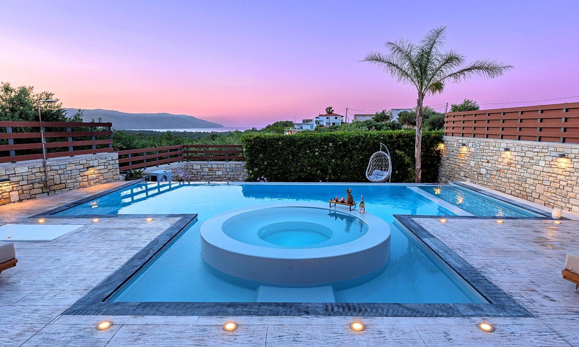 Minoas Villas Heated Pool Kournas Exterior photo
